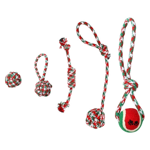 Festive Rope Chew Set (5 Piece)