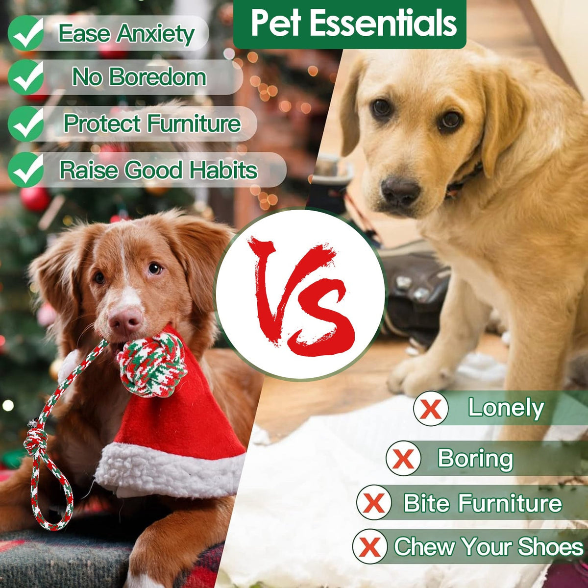 Festive Rope Chew Set (5 Piece)